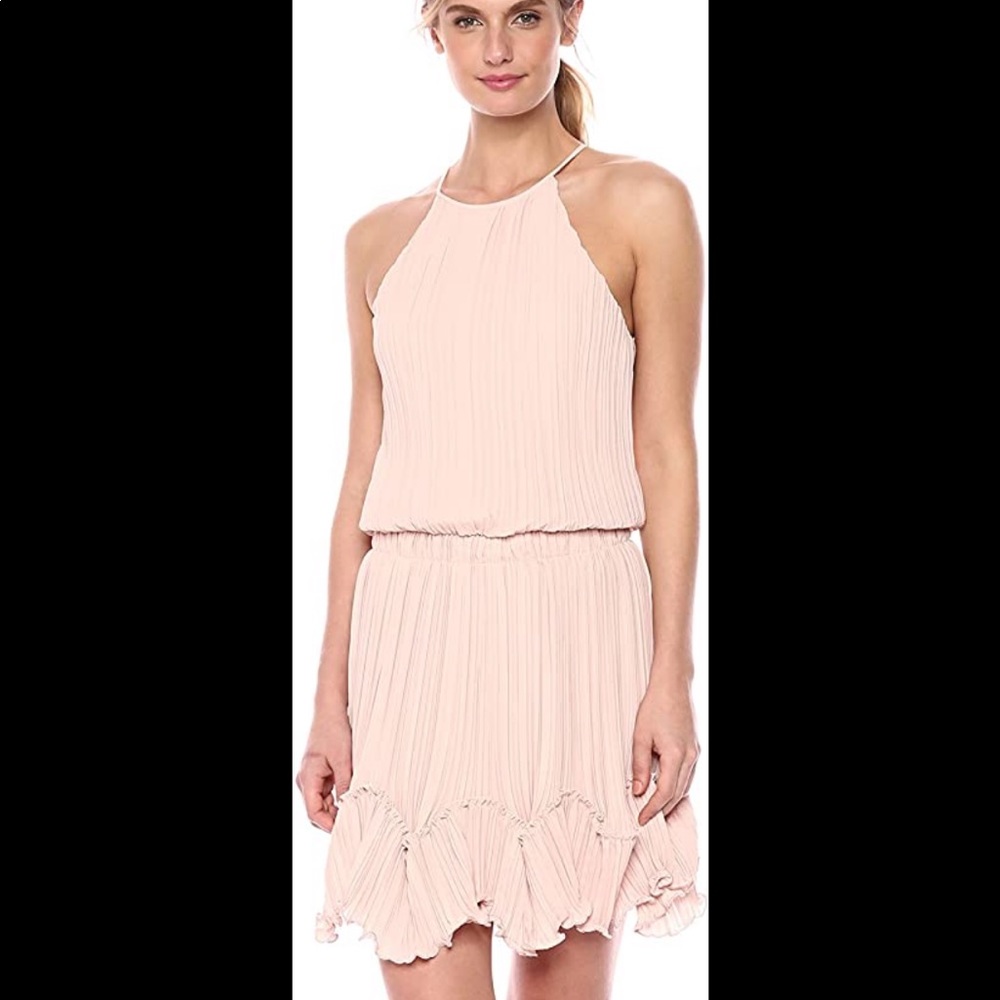 Halston Heritage High Neck Dress